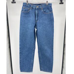 Vintage LL Bean Mom Jeans 8P Double L Natural Fit High Rise Tapered 100% Cotton